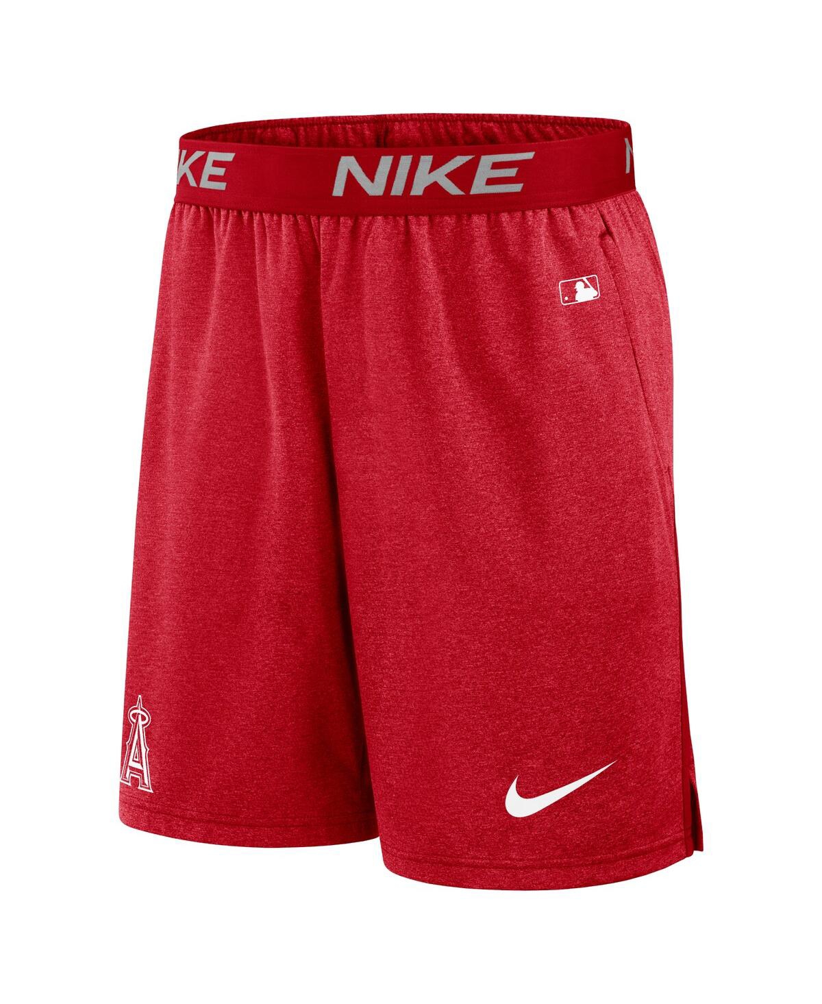 Nike Men's  Red Los Angeles Angels City Connect Performance Practice Shorts In Red