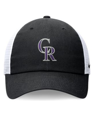 Men's Black Colorado Rockies Club Trucker Adjustable Hat