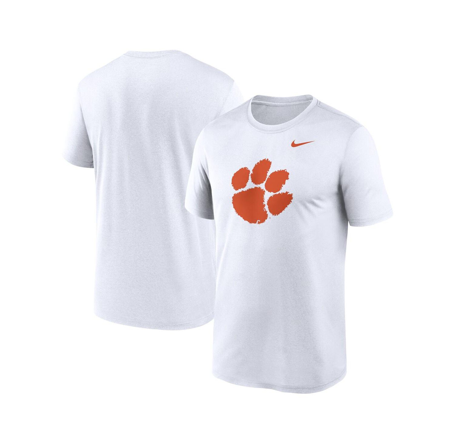 Men's White Clemson Tigers Primetime Legend Logo T-Shirt