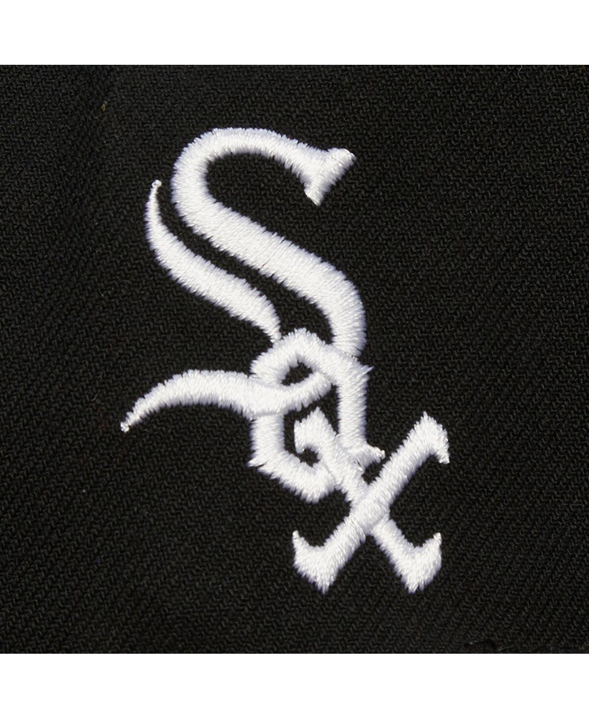 Mitchell & Ness Men's Black Chicago White Sox Team Tagged Snapback Hat In Black
