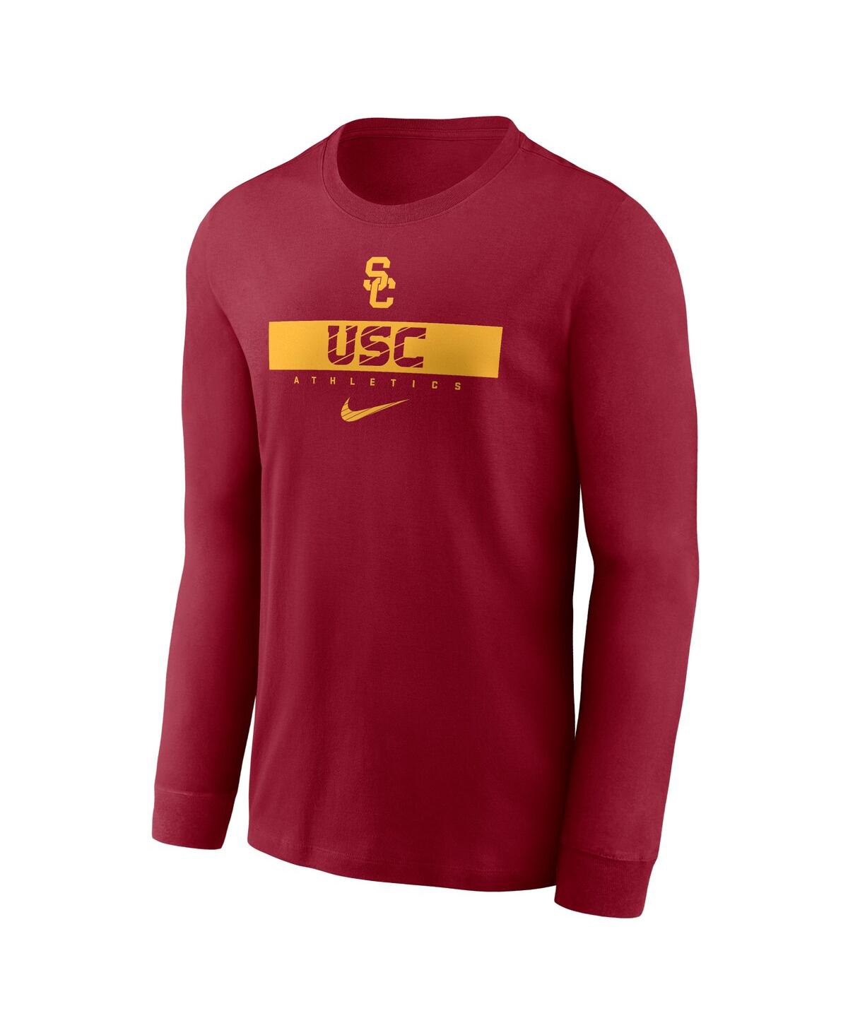 Nike Men'sUsc Trojans 2024 Sideline Legend Performance Long Sleeve T-Shirt - Cardinal