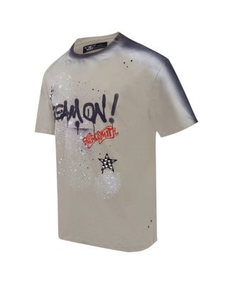 Men's Tan Aerosmith Sprayed Dream On Loose T-Shirt
