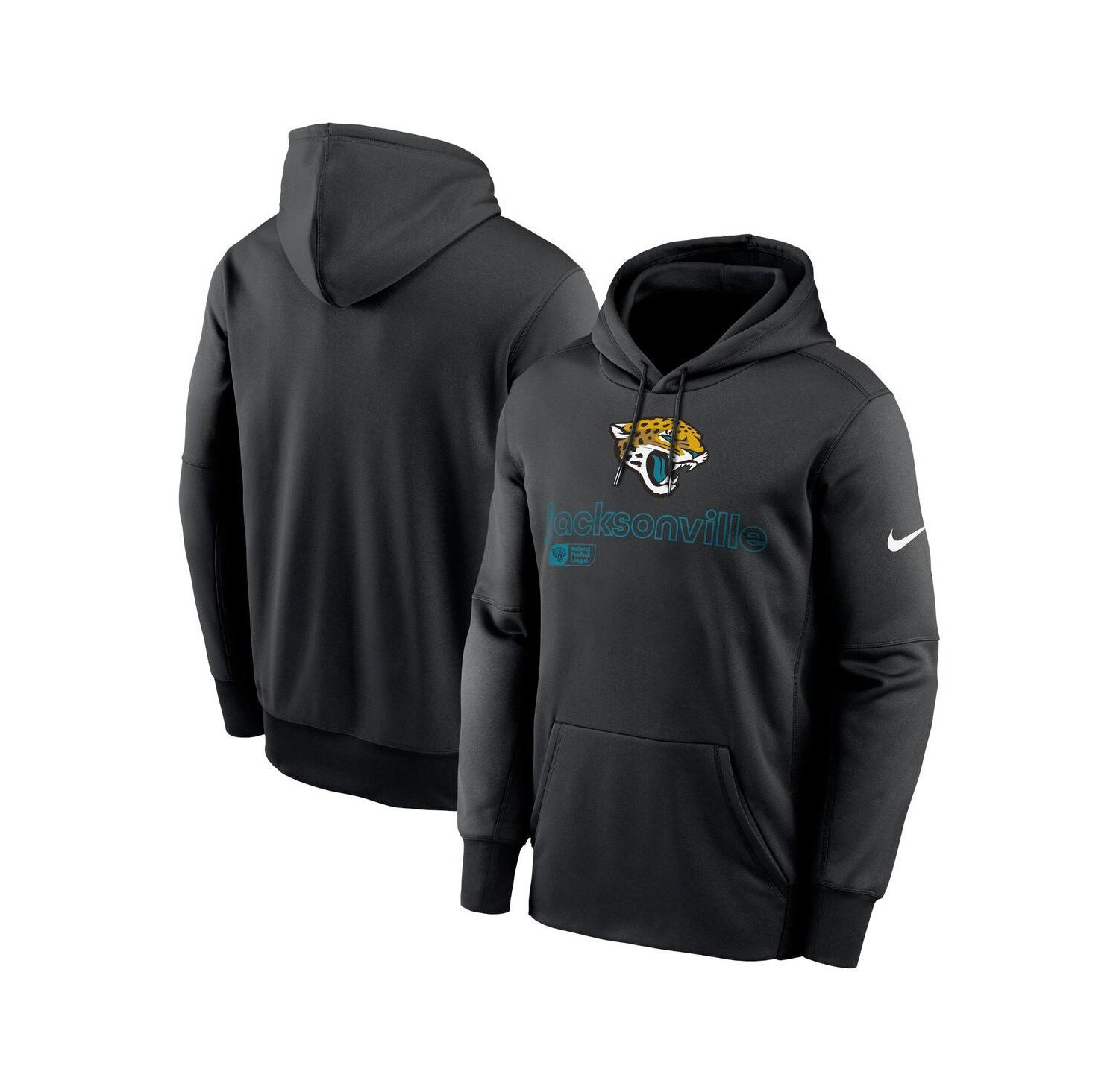 Men's Black Jacksonville Jaguars Performance Pullover Hoodie
