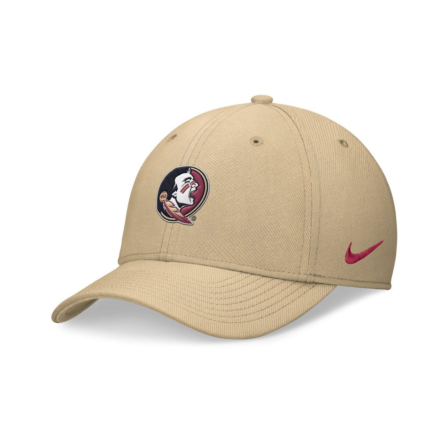 Мужская кепка Nike Gold Florida State Seminoles 2024 On-Field Swoosh Flex Hat — фото 3