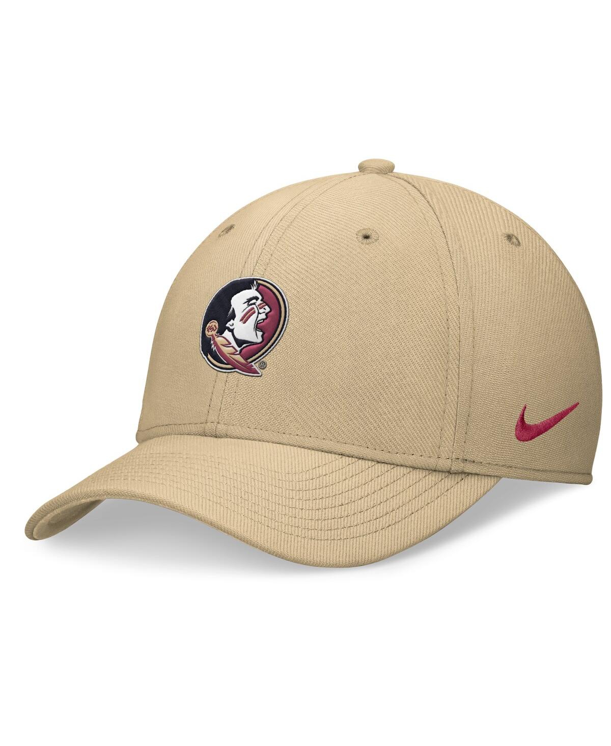 Nike Men's Gold Florida State Seminoles 2024 On-field Swoosh Flex Hat In Gold