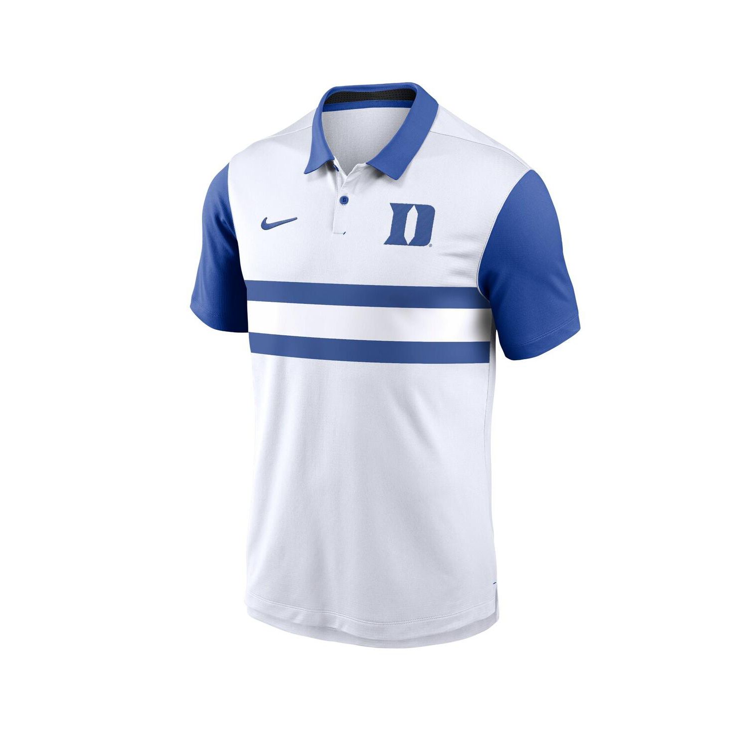 Men's White Duke Blue Devils Primetime Campus Vapor Performance Polo