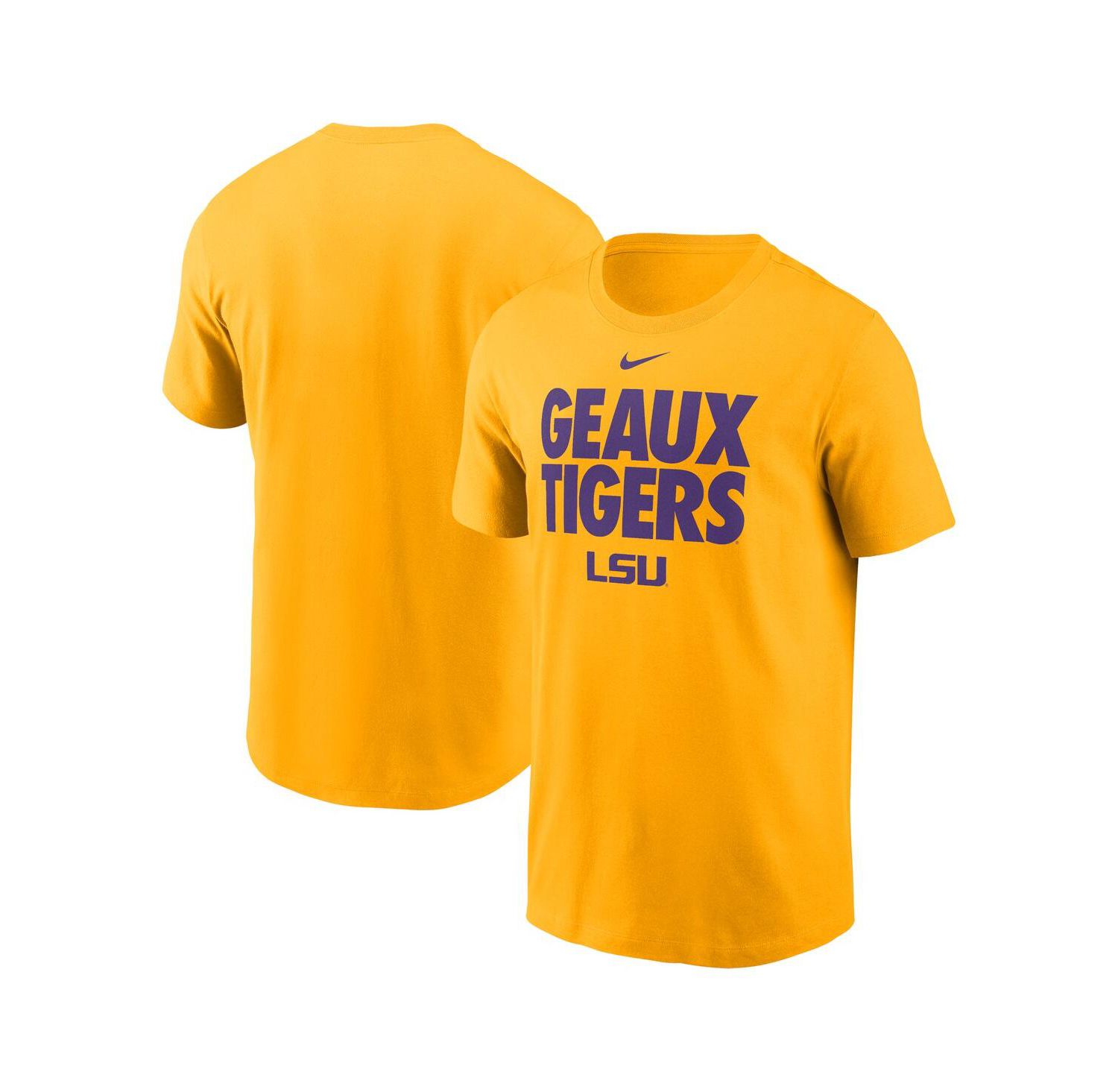 Men's Gold LSU Tigers Local Ultimate Chant T-Shirt