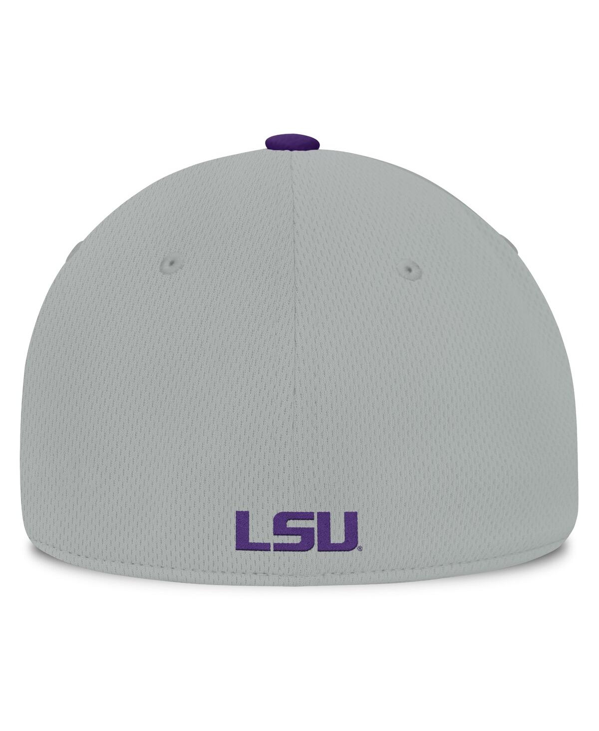 Top Of The World Men's Gray/purple Lsu Tigers Mick Flex Hat In Gray,purple