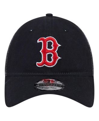 Men's Navy Boston Red Sox Team Slick Trucker 9TWENTY Adjustable Hat