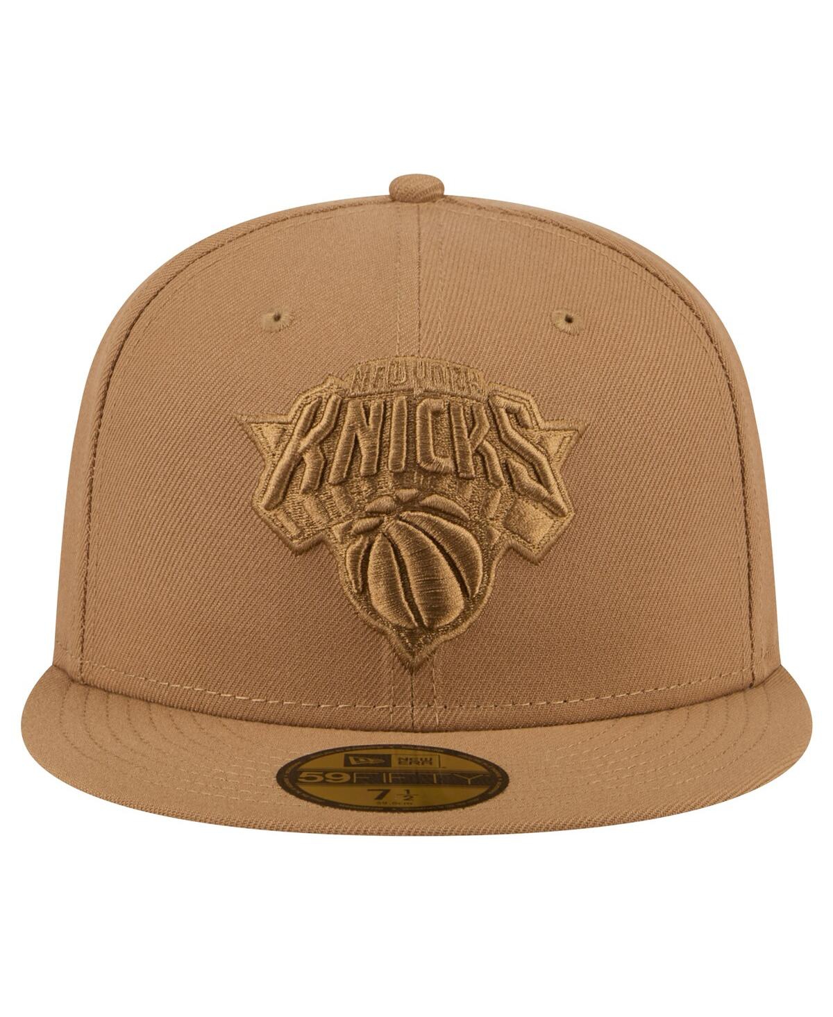 New Era Men'sNew York Knicks 59FIFTY Fitted Hat - Tan