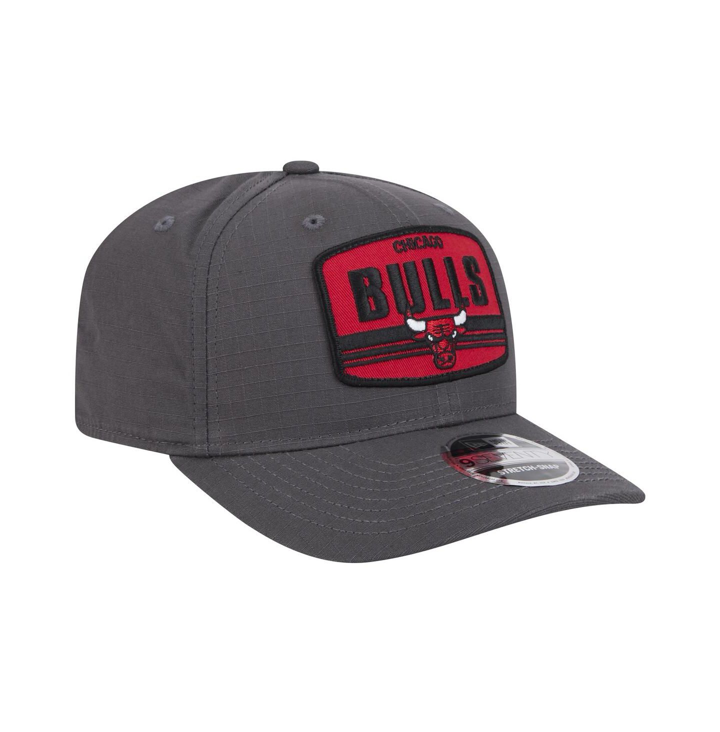 Мужская кепка New Era Graphite Chicago Bulls Team Elevated Patch 9SEVENTY Adjustable Hat — фото 2