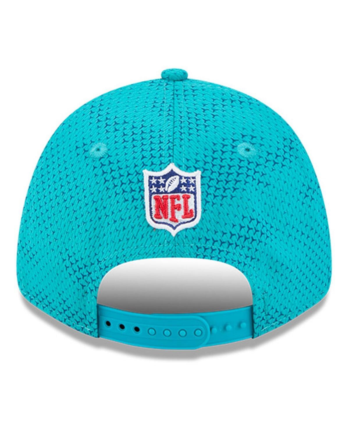 New Era Men's Aqua Miami Dolphins 2024 Sideline 9forty Stretch-snap Hat In Aqua