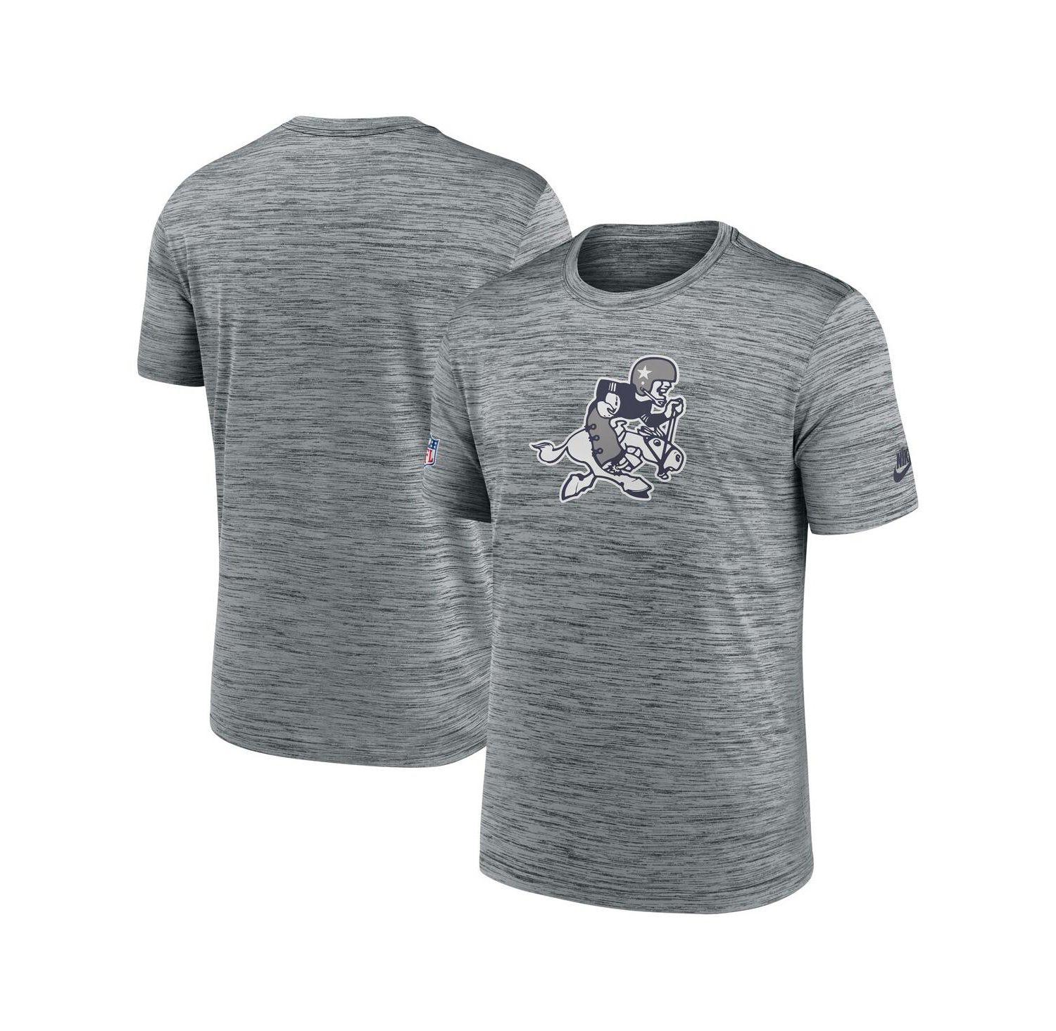 Men's Gray Dallas Cowboys 2024 Sideline Velocity Vintage Performance T-Shirt