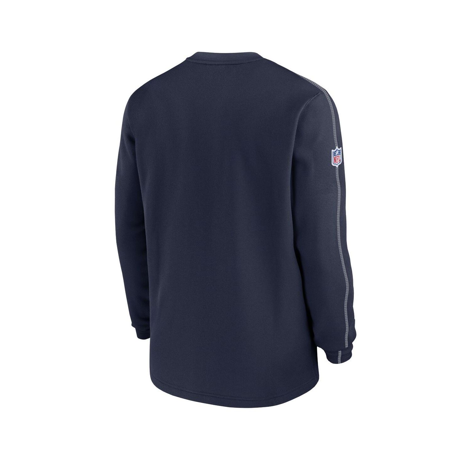Men's Navy Dallas Cowboys 2024 Sideline Coach Vintage Pullover Sweatshirt