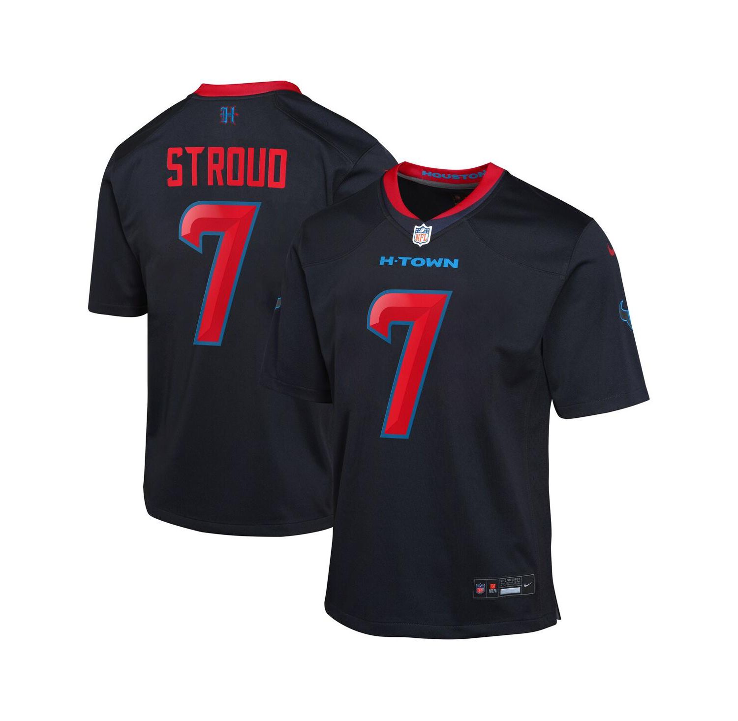Nike Big Boys and Girls C.J. Stroud Navy Houston Texans 2nd Alternate Game Jersey
