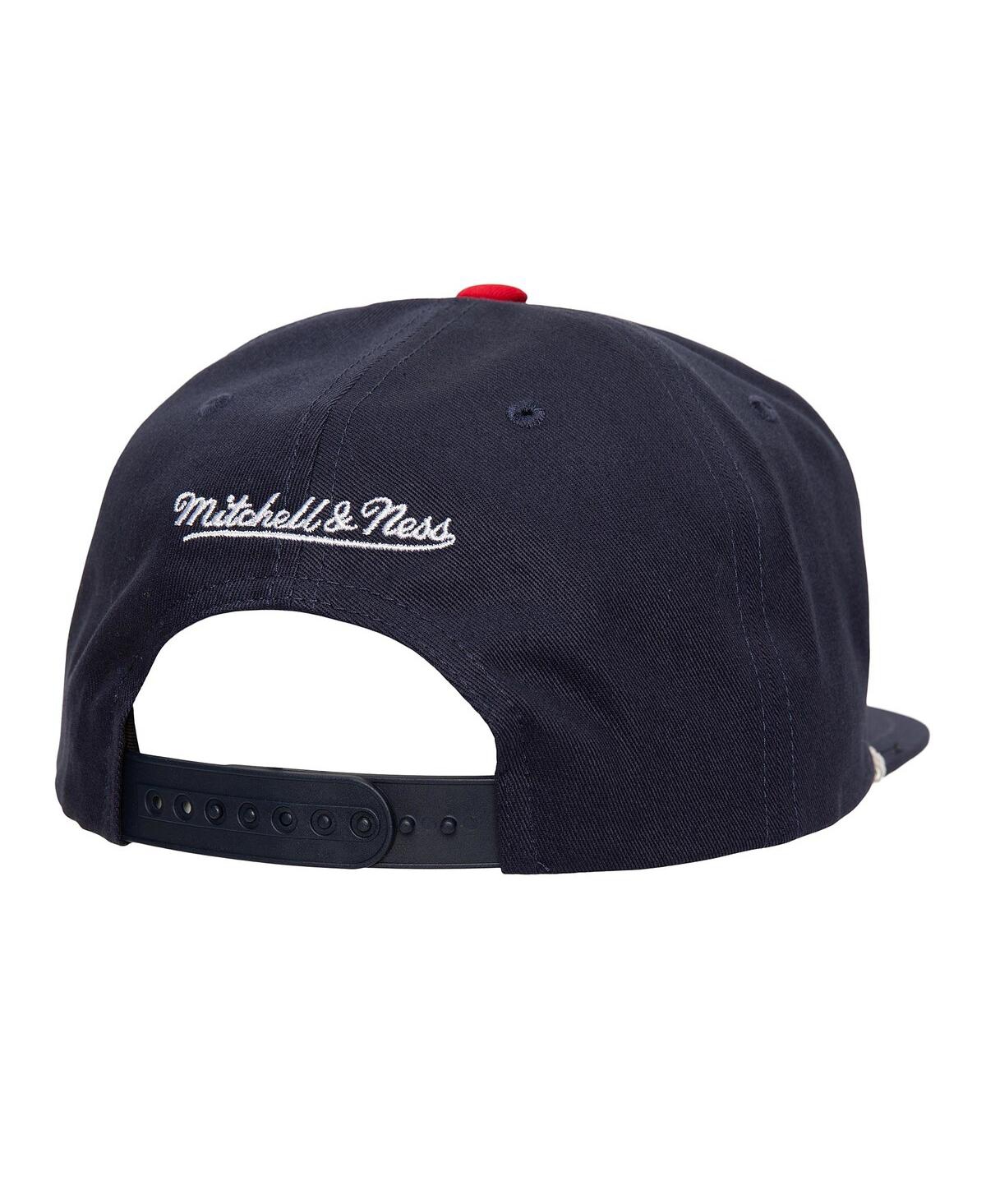 Mitchell & Ness Men's Navy Boston Red Sox Radiant Lines Deadstock Snapback Hat In Navy