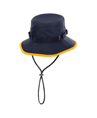 Men's Navy West Virginia Mountaineers 2024/25 On-Field Apex Performance Boonie Bucket Hat