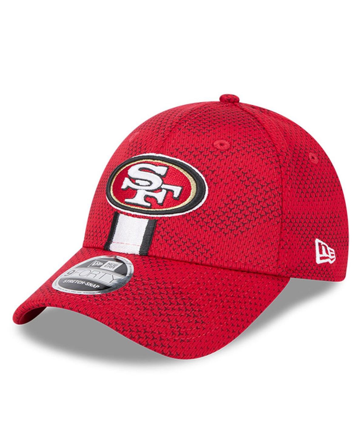 New Era Men's Scarlet San Francisco 49ers 2024 Sideline 9forty Stretch-snap Hat In Scarlet