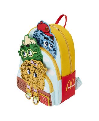 Loungefly McDonald\'s Fry Kids Triple Pocket Mini Backpack Standard Loungefly McDonald main image 3