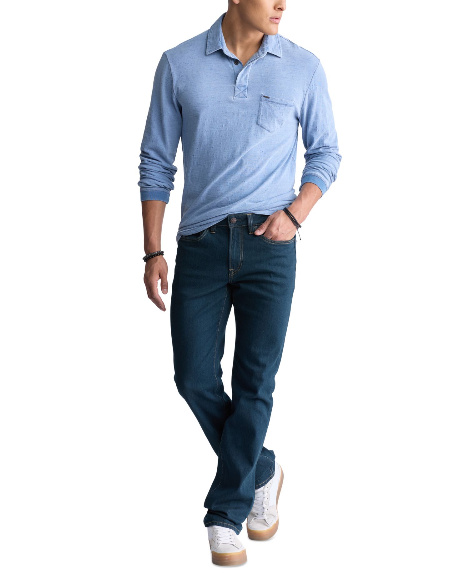 Men's Straight Six Jeans in Tinted Indigo