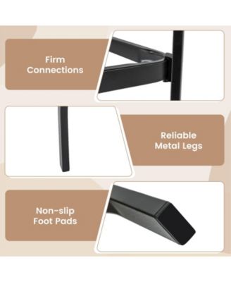 27.5 Inches Patio Bar Table for Garden Backyard Poolside