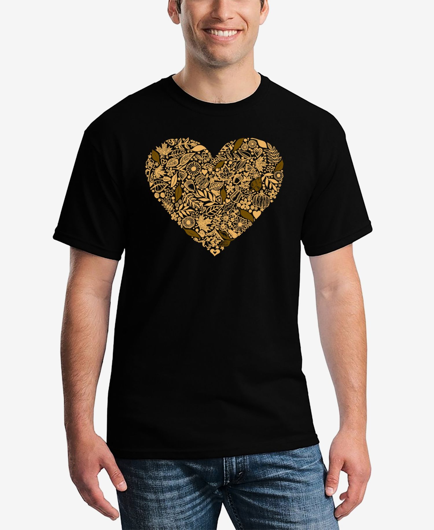 Men's Fall Vibes Word Art T-Shirt