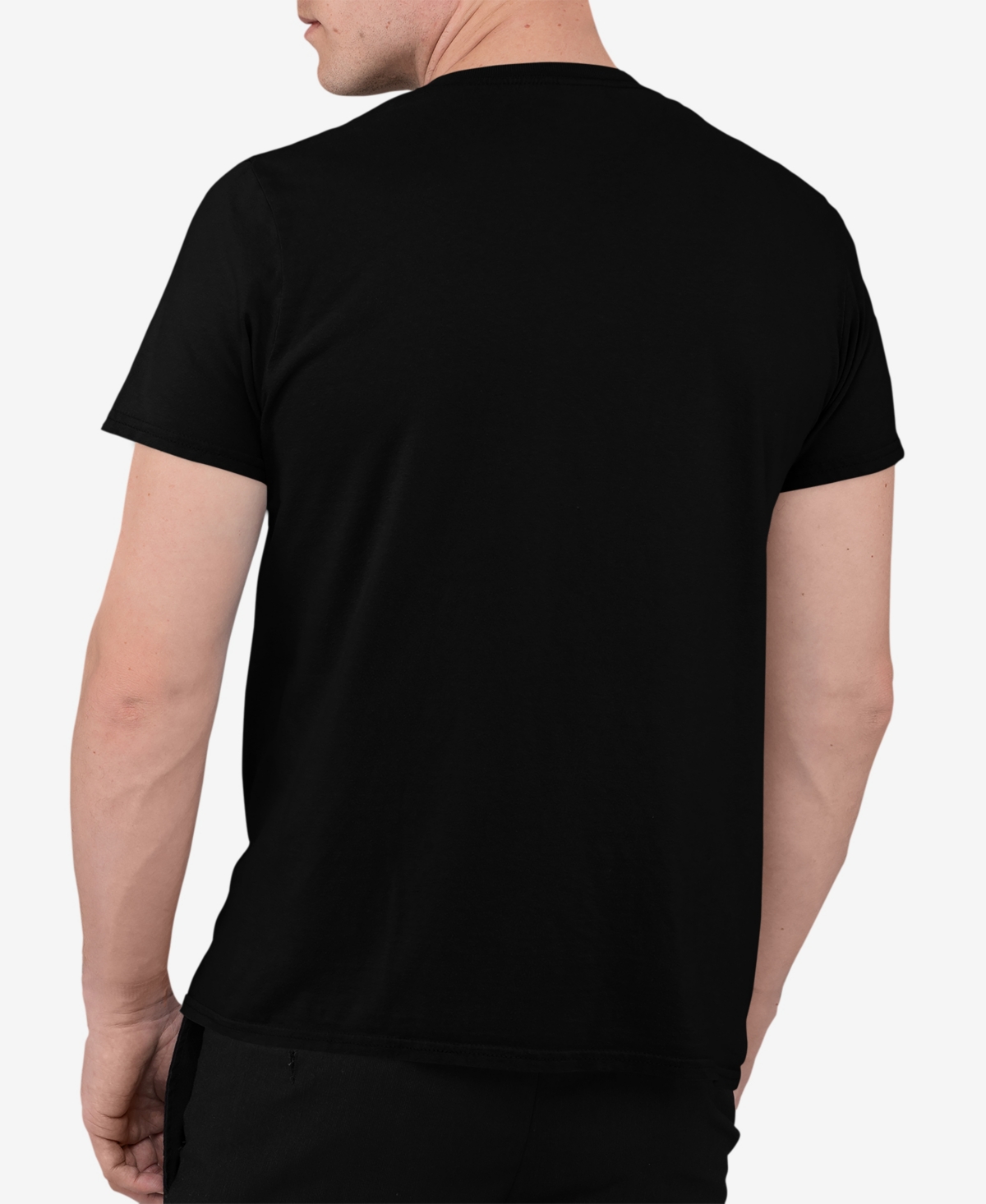 Shop La Pop Art Men's 7 Deadly Sins Skull Word Art T-shirt In Black