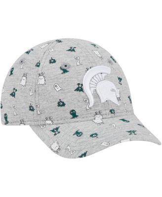 Toddler Heather Gray Michigan State Spartans Allover Print Critter 9FORTY Flex Hat