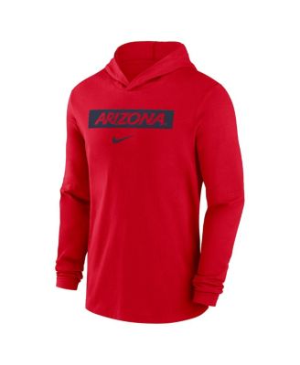 Men's Arizona Wildcats Sideline Hoodie Performance Long Sleeve T-Shirt