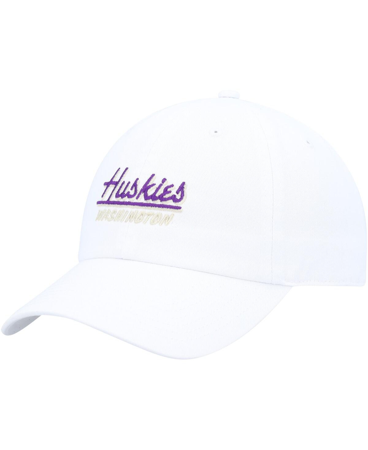 Men's White Washington Huskies Largo Adjustable Hat - White