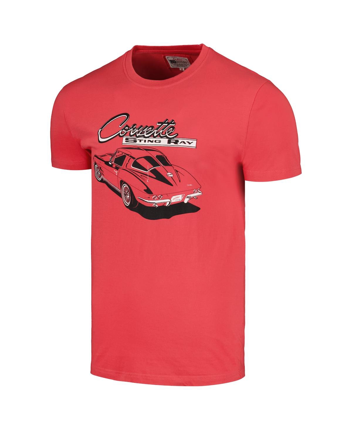 AMERICAN NEEDLE MEN'S RED CORVETTE BRASS TACKS T-SHIRT 