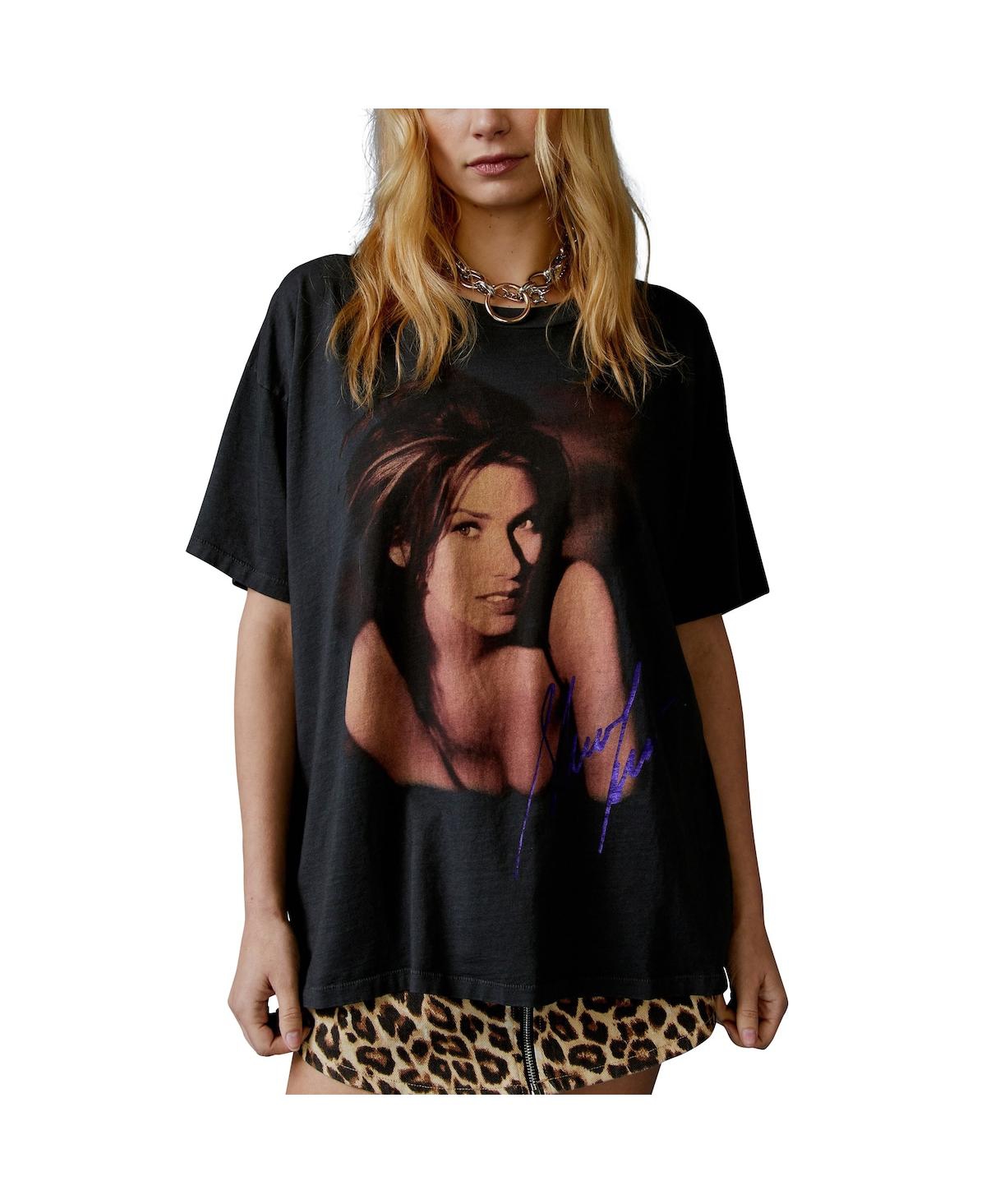Daydreamer Women's Charcoal Shania Twain Come On Over 1998 Tour Merch T-shirt In Charcoal