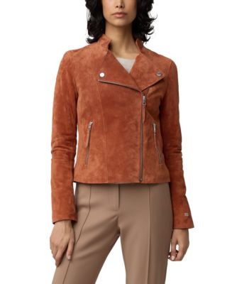 Giorgio & Mario women's suede leather jacket top