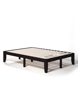 14'' Full Size Wooden Platform Bed Frame w/ Strong Slat Support Espresso