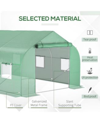 Walk-in Greenhouse w/Mesh Door, Windows (11.5'x10'x7')