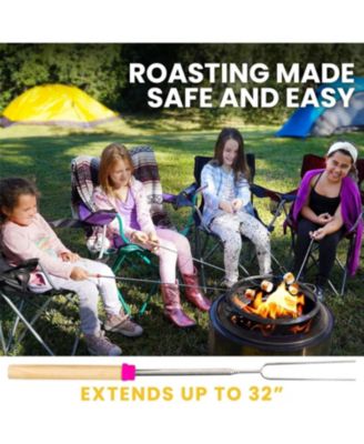 Long Marshmallow Roasting Sticks Extendable Design