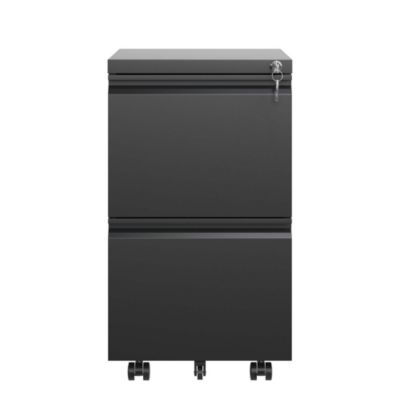 Simplie Fun 2-Drawer Mobile File Cabinet with Lock for Hanging Files (Fully Assembled
