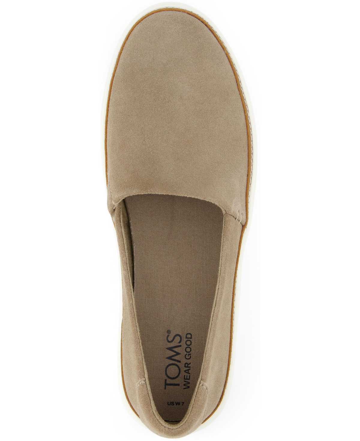 Shop Toms Women's Kameron Casual Slip On Platform Sneakers In Dune Suede