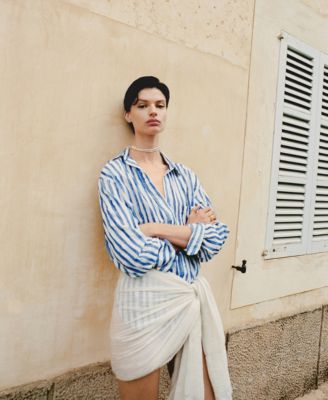 Women's Cotton Striped Shirt