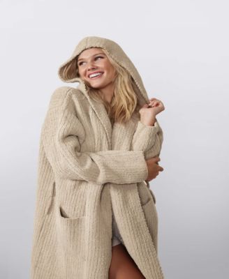 Ribbed Hooded Bath Robe