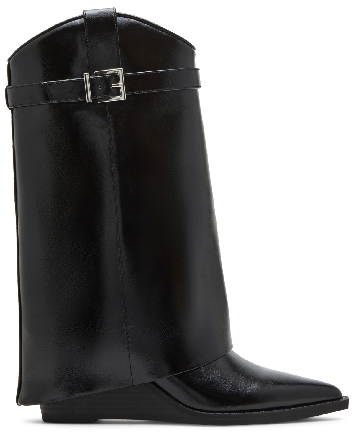 Madden Girl Joe Cuffed Wedge Western Dress Booties