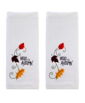 Hello Autumn Cotton 2 Piece Hand Towel, 16" x 25"
