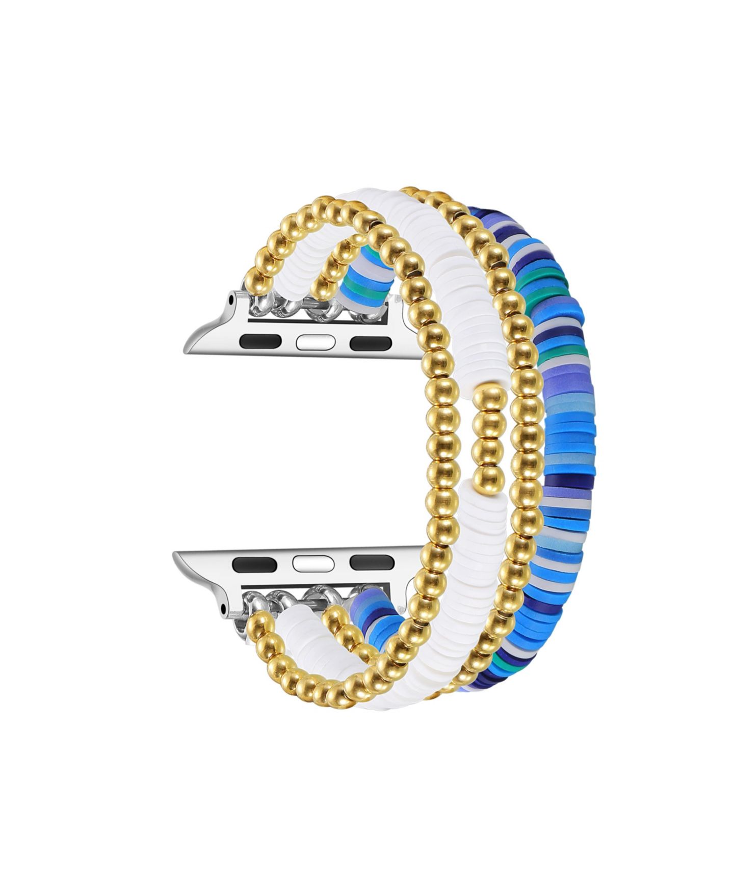 Ремешок для часов Posh Tech Bestie Beaded Band for Apple Watch, Fits All Apple Watch Models, цвет: Синий — фото 2