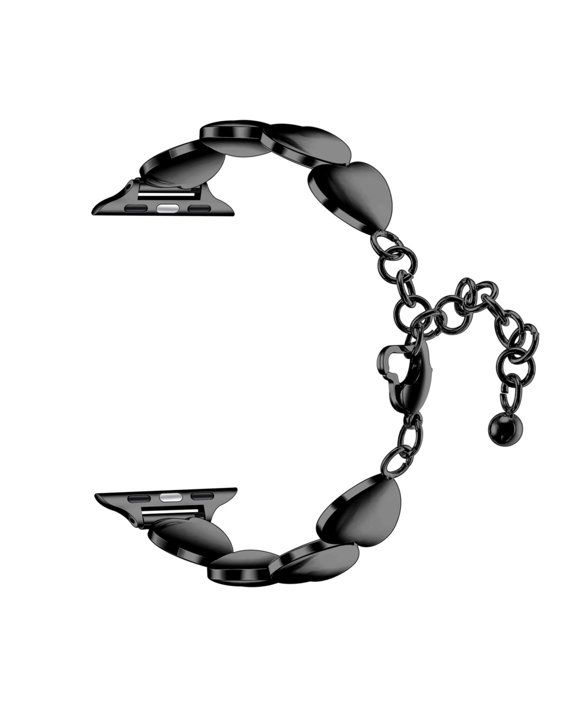 Posh Tech Aphrodite Stainless Steel Band For Apple Watch 44,45,46,49mm In Black