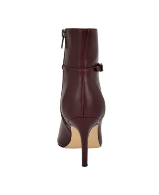 Women's Vivera Buckle Strap Stiletto Dress Booties