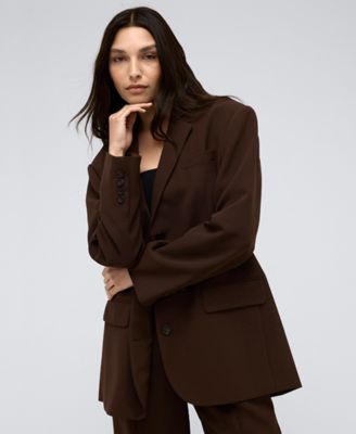 Kenneth Cole - Women's Vision Twill Three-Button Boyfriend Jacket