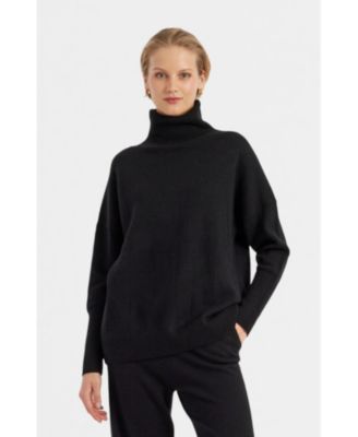 Women's Pure Cashmere Roll Neck Sweater
