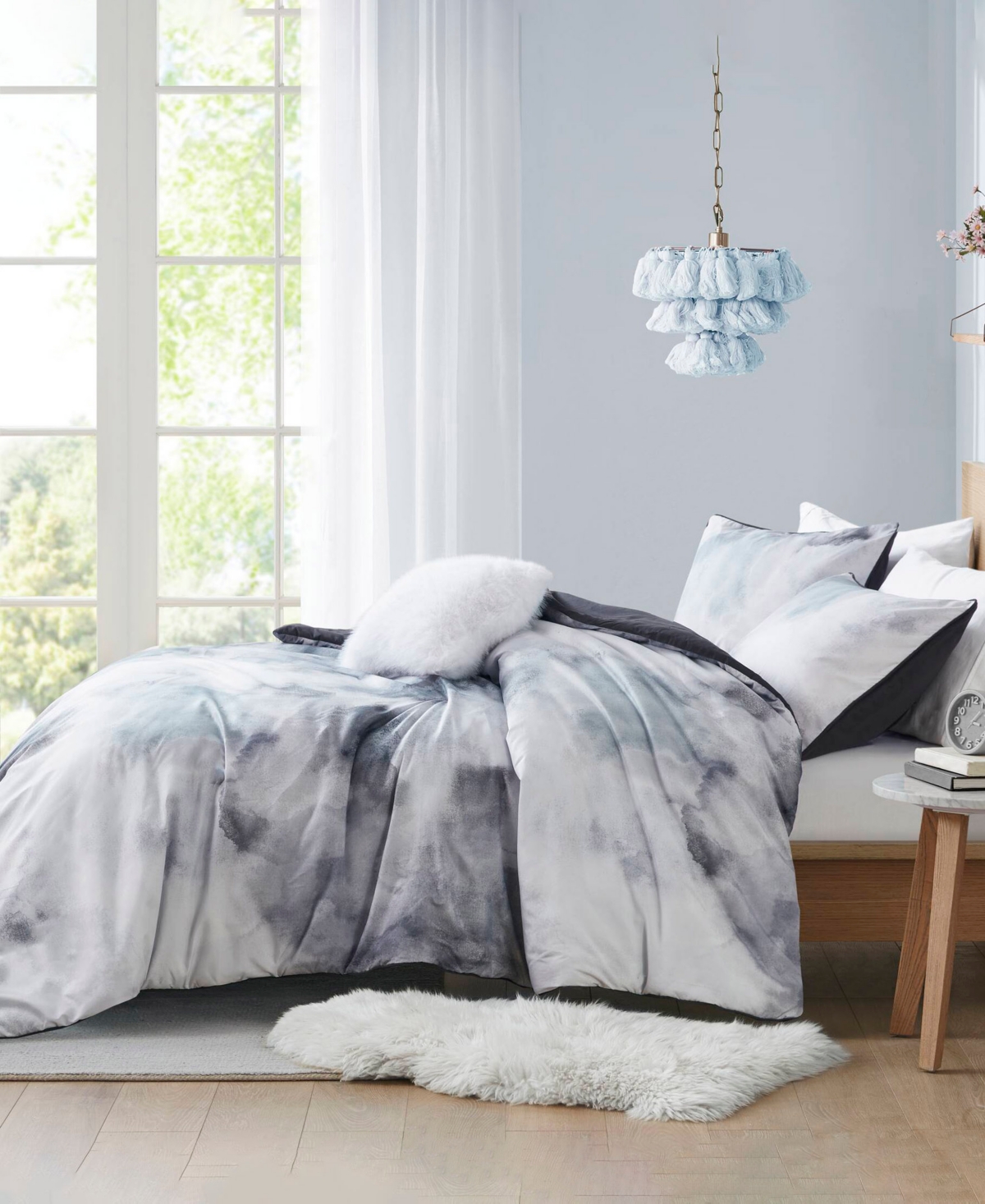 Intelligent Design Cassiopeia Watercolor Tie Dye 4-Pc. Duvet Cover Set,