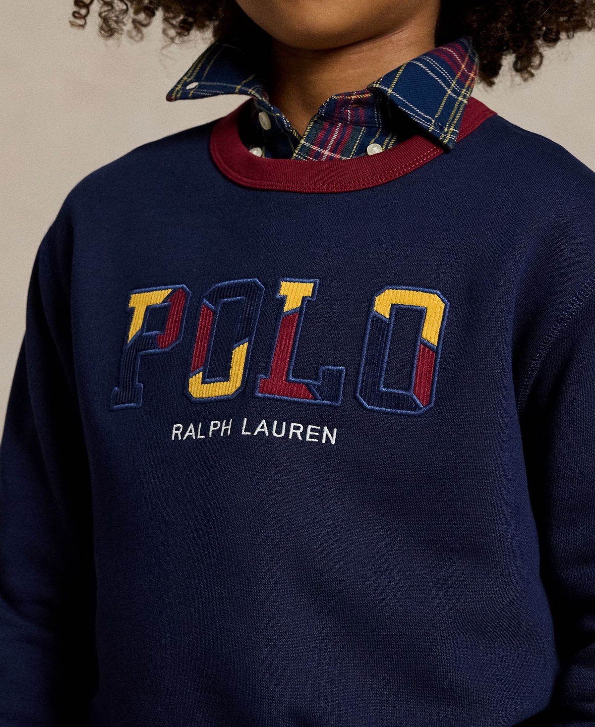 Polo Ralph Lauren Big Boys Corduroy-Logo Fleece Sweatshirt