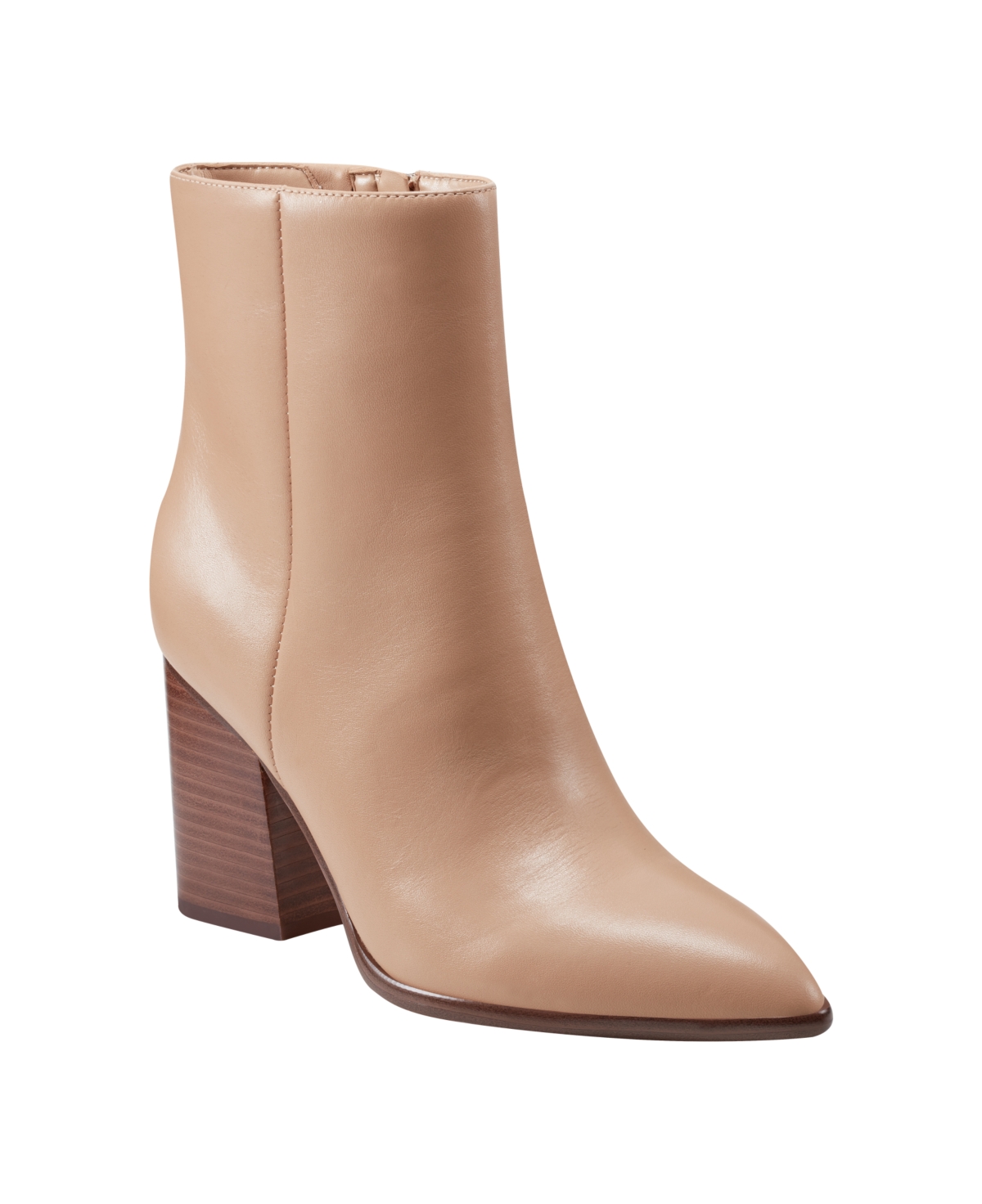 Marc Fisher Ltd Women s Melysa Pointy Toe Dress Booties Light Natural Leather Smart Closet